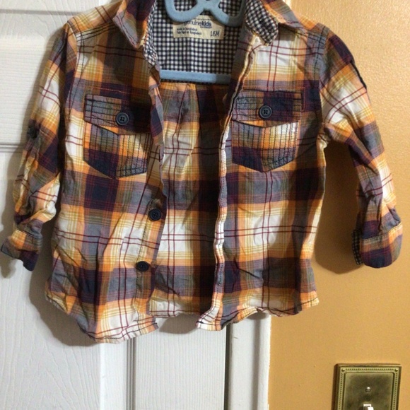 Oshkosh B’gosh 18 month and24 month plaid shirts, multi colored - Picture 2 of 11